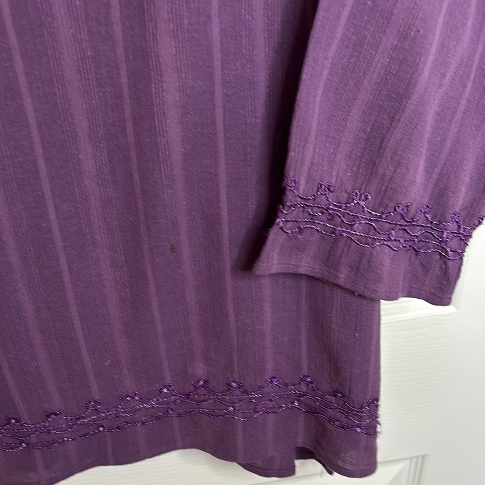 Fashion Bug Purple Sequined Women's Tunic Top 30/32W - Picture 4 of 12